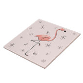 Flamingo Pink tegel Tegeltje (Zijkant)