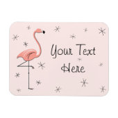 Flamingo Pink Text magnet flexibel Magneet (Horizontaal)