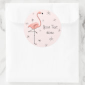 Flamingo Pink Text sticker (Tas)