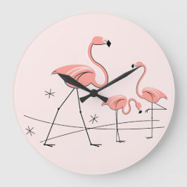 Flamingo Pink Trio 2 klok rond