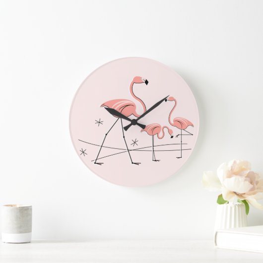 Flamingo Pink Trio 2 klok rond (Huis)