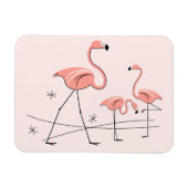 Flamingo Pink Trio 2 magneet flexibel (Horizontaal)