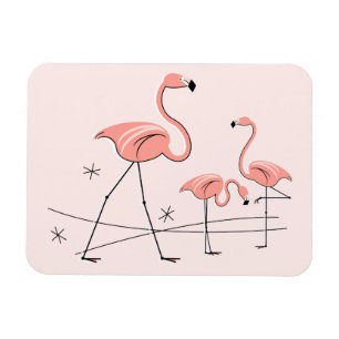 Flamingo Pink Trio 2 magneet flexibel