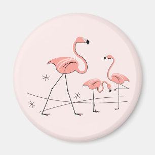 Flamingo Pink Trio 2 magnet