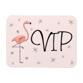 Flamingo Pink VIP-magneet, flexibel Magneet (Horizontaal)