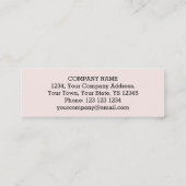 Flamingo Pink "VIP PASS" visitekaartje skinny (Achterkant)