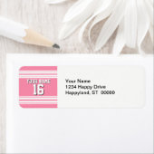 Flamingo Pink White Team Jersey Etiket (Insitu)