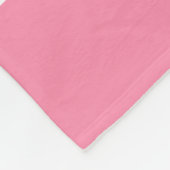 Flamingo Pink White Team Jersey Fleece Deken (Hoek)