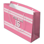 Flamingo Pink White Team Jersey Groot Cadeauzakje (Achterkant Gekanteld)