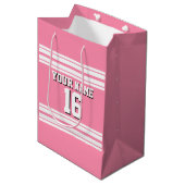 Flamingo Pink White Team Jersey Medium Cadeauzakje (Voorkant Gekanteld)