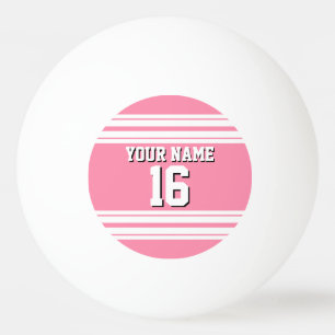 Flamingo Pink White Team Jersey Pingpongbal