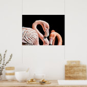 Flamingo Pink Wildlife Foto Poster (Keuken)
