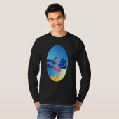 Flamingo Pirate Buccaneer Sea T-shirt (Voorkant volledig)