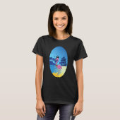 Flamingo Pirate Buccaneer Sea T-shirt (Voorkant volledig)