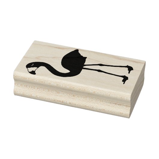 Flamingo Plain Rubber Stamp (naar links) Rubberstempel (Stempel)