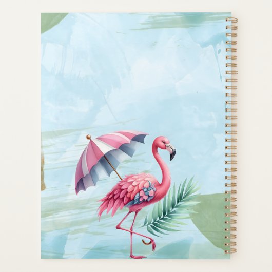 Flamingo Planner met aangepaste offerte en persona (Achterkant)