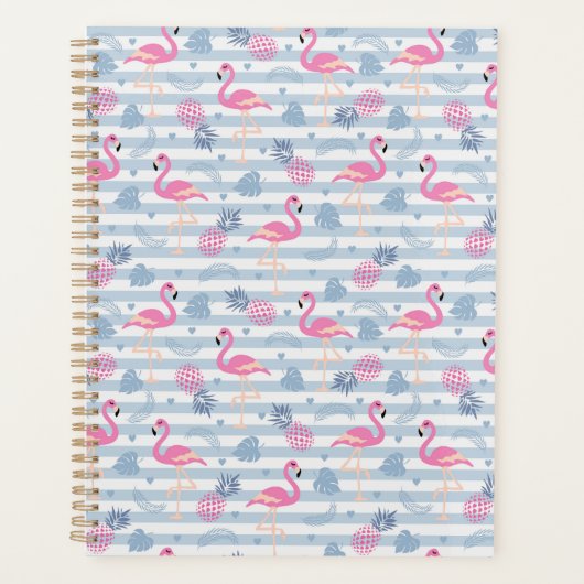 Flamingo Planner - Roze & Blauw (Voorkant)