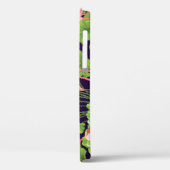 Flamingo, planten, zwarte achtergrond. Case-Mate iPhone case (Achterkant / Links)