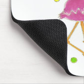 Flamingo Polka Dots Muismat (Hoek)