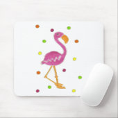 Flamingo Polka Dots Muismat (Met muis)