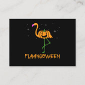 Flamingo |Pomkin Halloween Flamingoween Bird Pink Informatiekaartje (Voorkant)