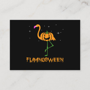 Flamingo  Pomkin Halloween Flamingoween Bird Pink Informatiekaartje