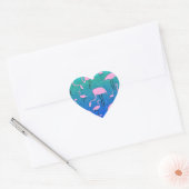 Flamingo Pond Hart Sticker (Envelop)