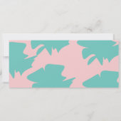 Flamingo Pool Birthday Ticket Party Kaart (Achterkant)