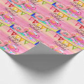 Flamingo Pool Party! Cadeaupapier (Hoek)