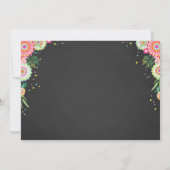 Flamingo Pool party call Tropical Pool float Kaart (Achterkant)