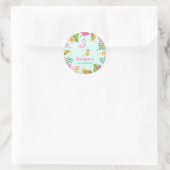 Flamingo Pool Party Favor Label Sticker Seal (Tas)
