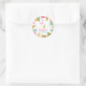 Flamingo Pool Party Favor Label Sticker Seal (Tas)