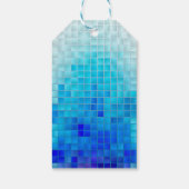 Flamingo Pool party, gunst, dank u labels, Cadeaulabel (Achterkant)