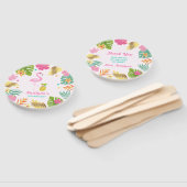 Flamingo Pool Party Hand Fan Flamingo Party Favor Handwaaier (Niet-gemonteerd)