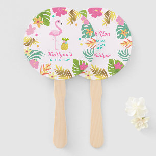 Flamingo Pool Party Hand Fan Flamingo Party Favor Handwaaier