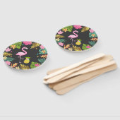 Flamingo Pool Party Hand Fan Flamingo Party Favor Handwaaier (Niet-gemonteerd)