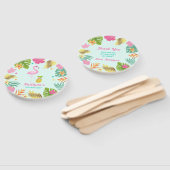 Flamingo Pool Party Hand Fan Flamingo Party Favor Handwaaier (Niet-gemonteerd)