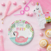 Flamingo Pool Party Paper Bord Tropical Float (Feest)