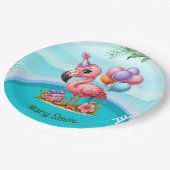 Flamingo Pool Party! Papieren Bordje (Gekanteld)