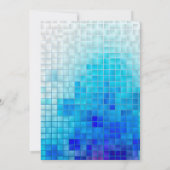 Flamingo Pool Party, Tropical    BirthdayPink Kaart (Achterkant)