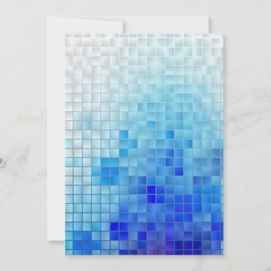 Flamingo Pool Party, Tropical    BirthdayPink Kaart (Achterkant)