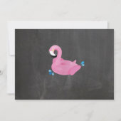 Flamingo Pool Party Verjaardag Strand Float Foto Kaart (Achterkant)
