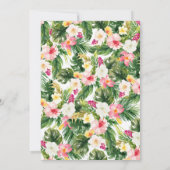 Flamingo Pool Party Zomer Verjaardagsfeest Kaart (Achterkant)