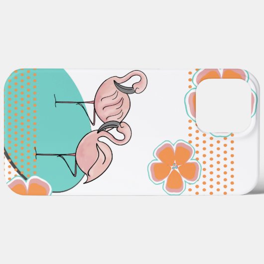 Flamingo Poolside Case-Mate iPhone Case (Achterkant (horizontaal))