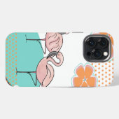 Flamingo Poolside iPhone Hoesje (Achterkant horizontaal)