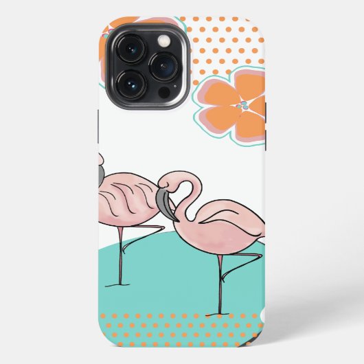 Flamingo Poolside iPhone Hoesje (Achterkant)