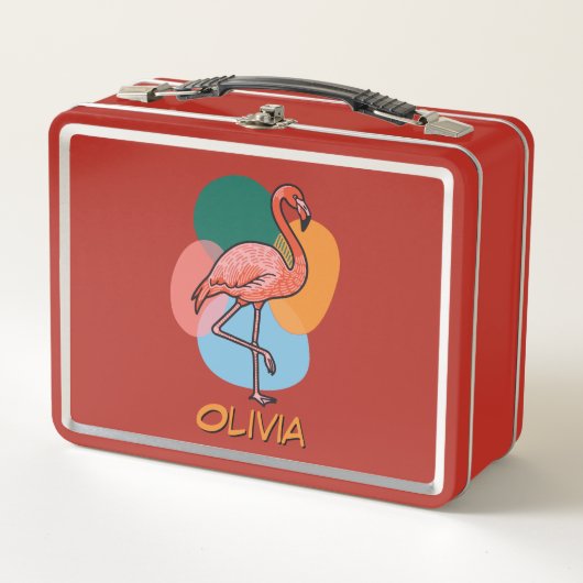 Flamingo Pop art kleurrijk (Voorkant)