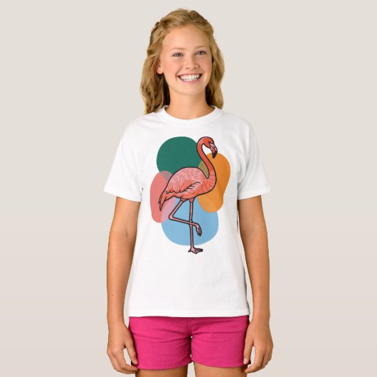 Flamingo Pop T-shirt (Voorkant volledig)