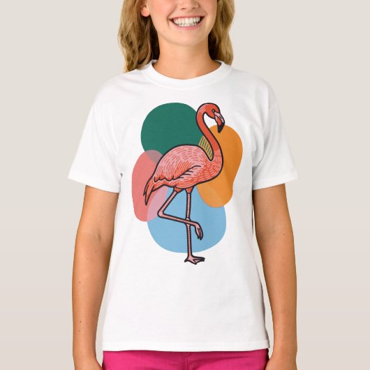 Flamingo Pop T-shirt (Voorkant)
