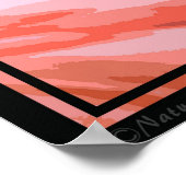 Flamingo Pose 40x60 Art Poster - andere maten ook (Hoek)